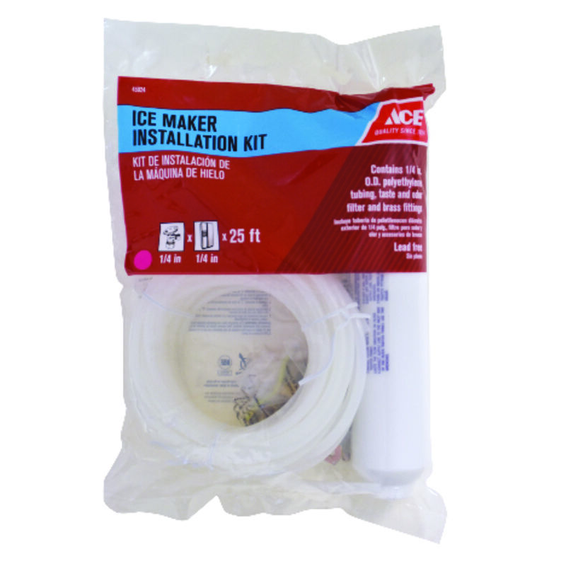 Ace 1/4 in. Dia. x 25 ft. L Ice Maker/Water Line Installation Kit