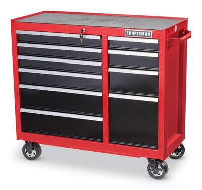 Craftsman 10 drawer Rolling Tool Cabinet 39-1/2 in. H x 41 in. W x 18 ...