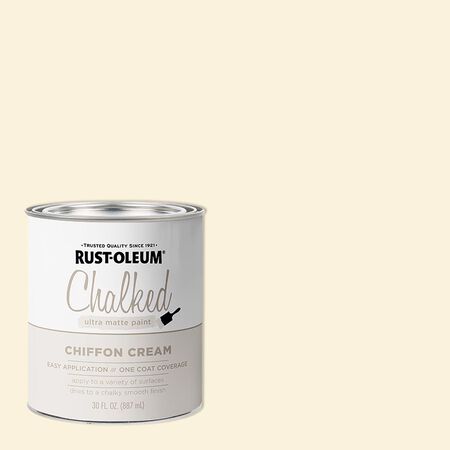 Rust-Oleum Chalked Ultra Matte Linen White Water-Based Acrylic Chalk Paint  30 oz - Ace Hardware