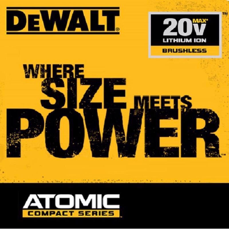 DEWALT ATOMIC 20V MAX Impact Driver Kit 1/4in 3 Speed Brushless