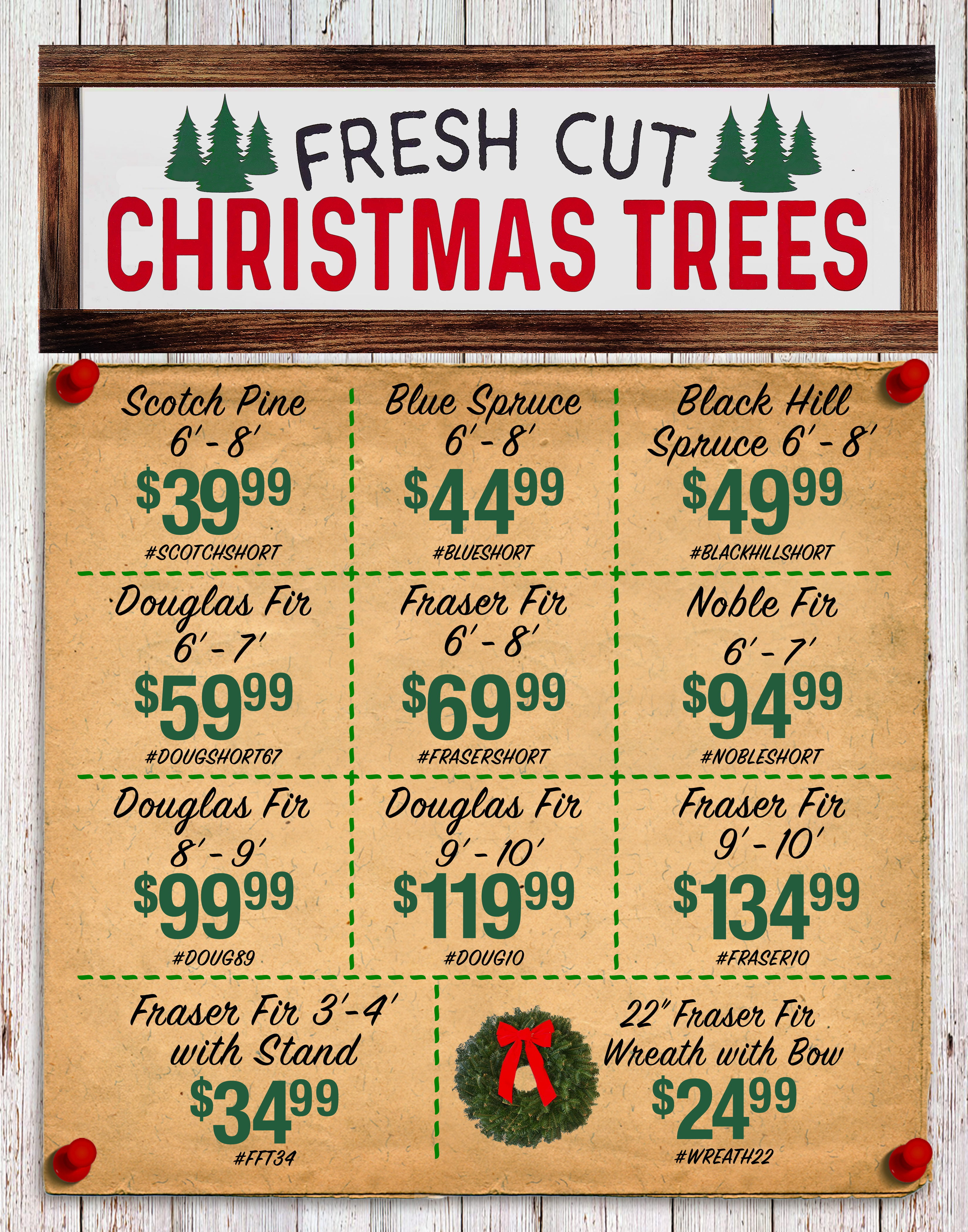 local ad campaign 2024 Fresh Cut Christmas Trees image