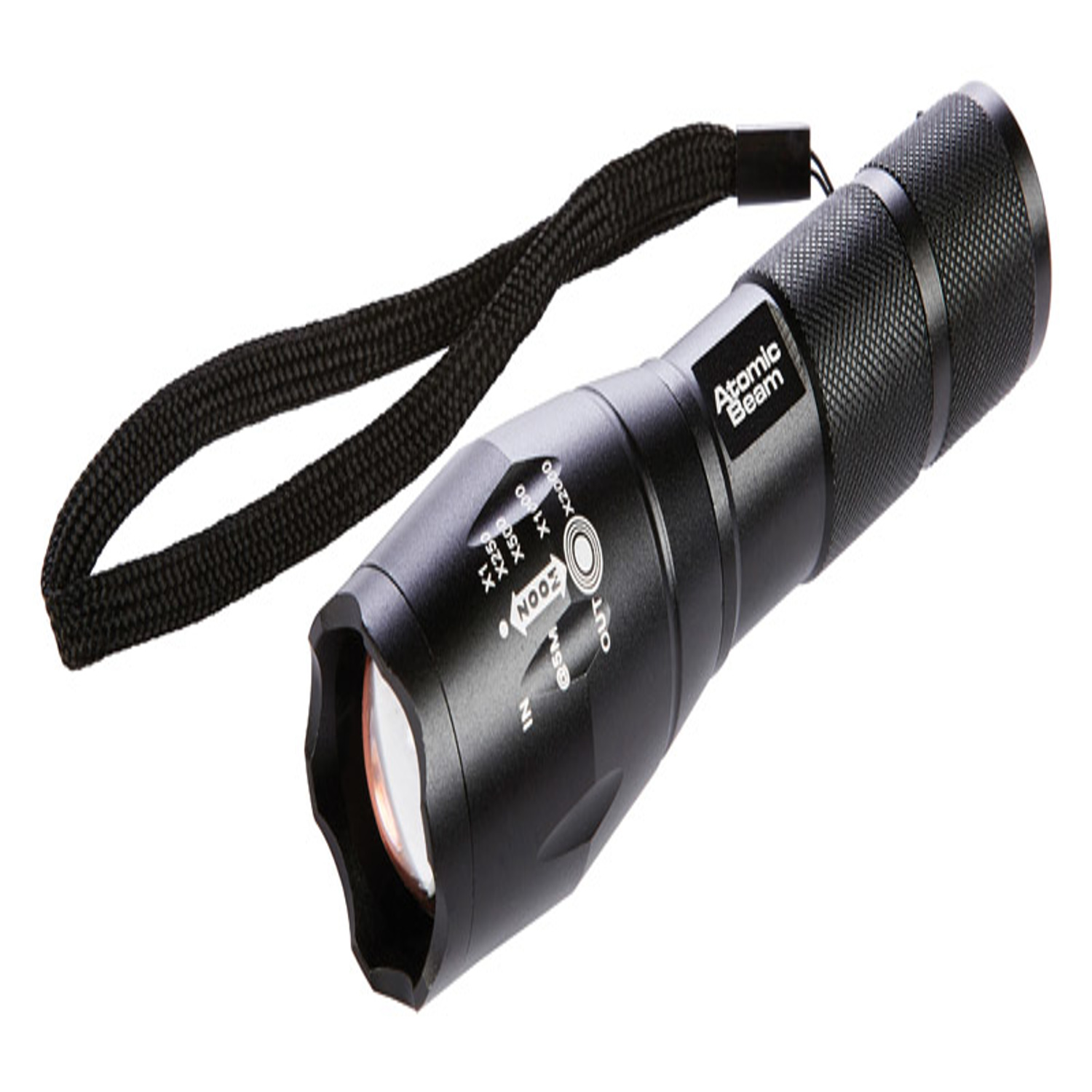 Atomic Beam LED Flashlight by BulbHead, 5 Beam Modes, Tactical Light Bright  Flashlight (1 Pack) 