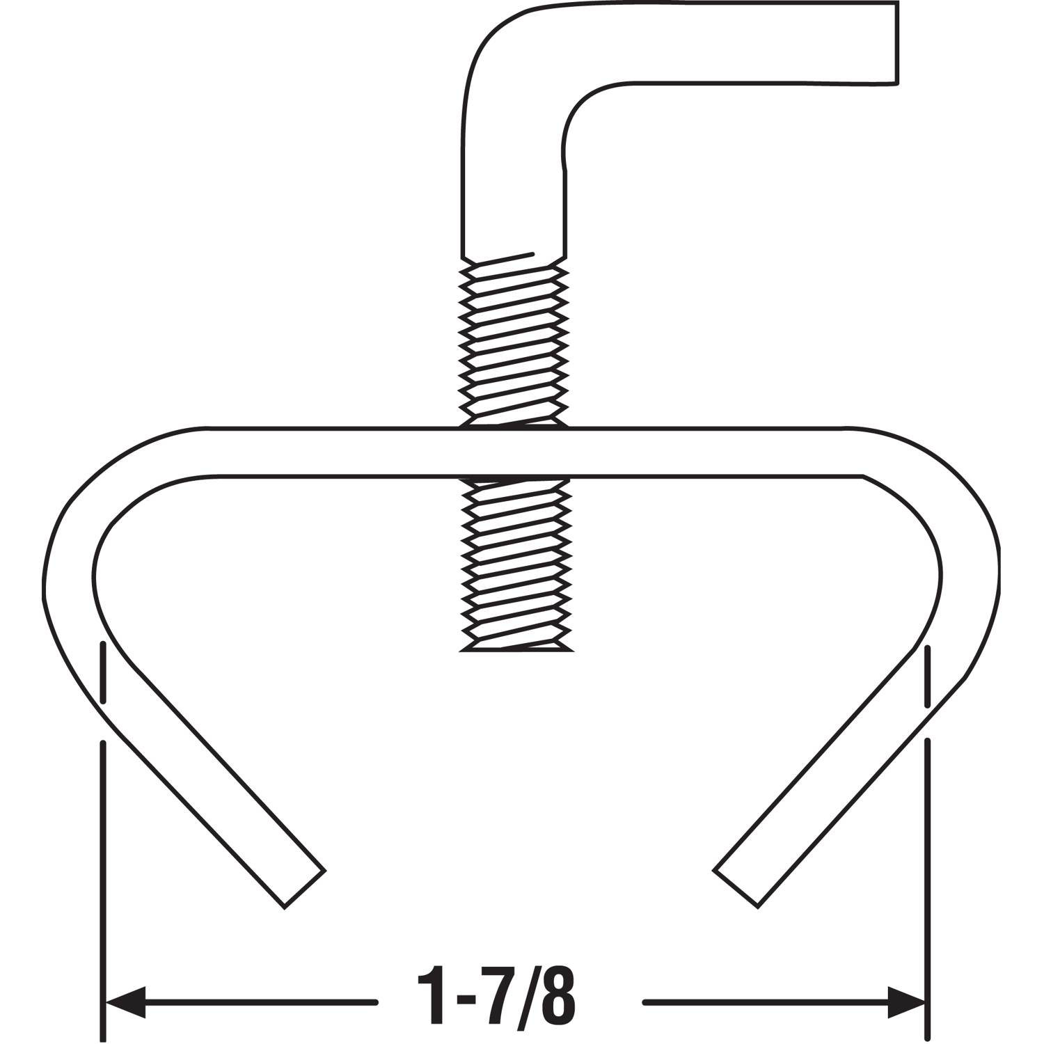 Prime Line Silver Steel Handrail Bed Frame Clamp 14 Inch Ga 125 In L 20 Lb Stine Home 