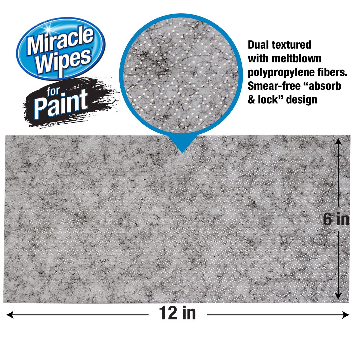 Miracle Wipes Fiber Blend Cleaning Wipes 12 in. W X 6 in. L 60 pk